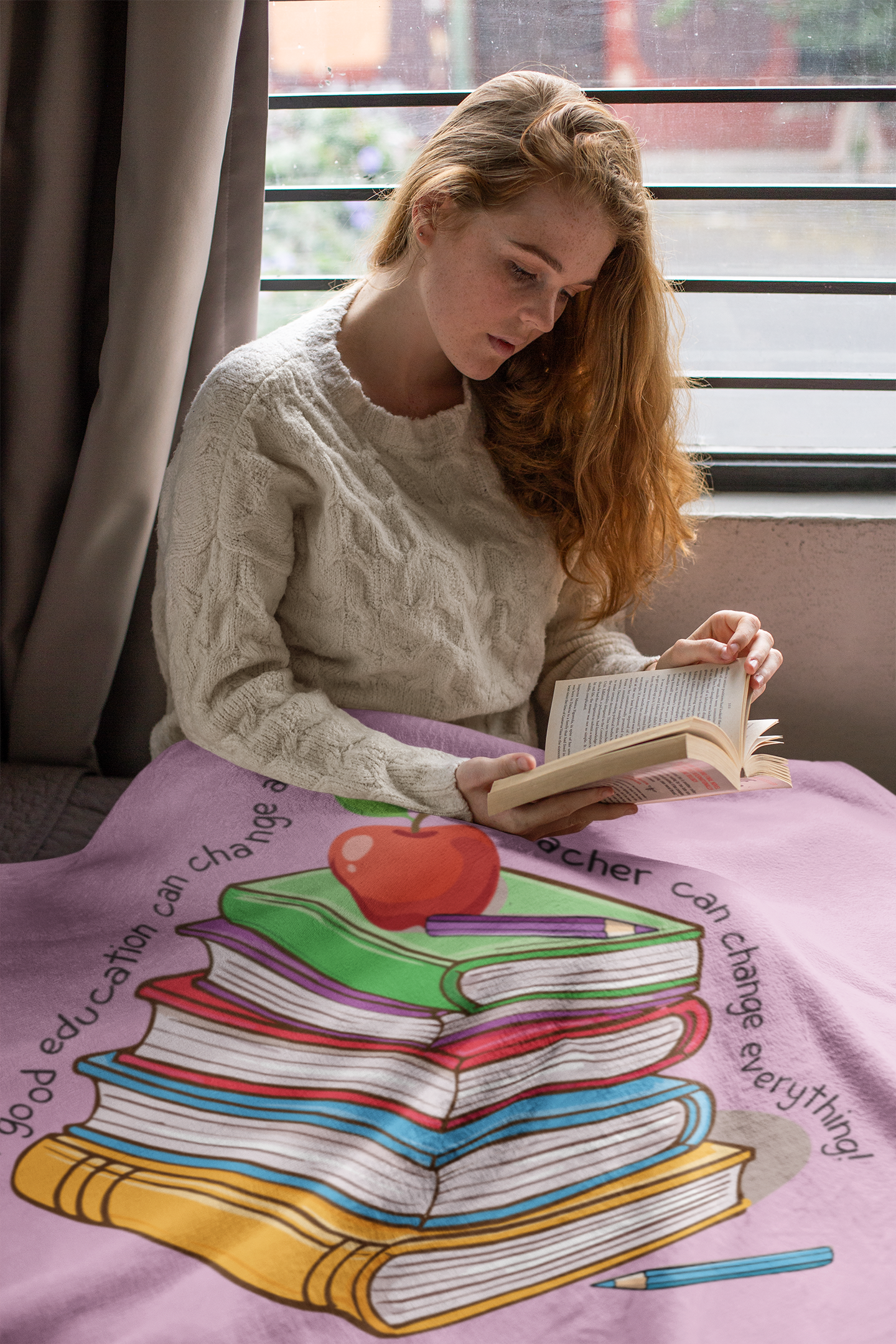 a good teacher can change everything throw blanket inspirational gift
