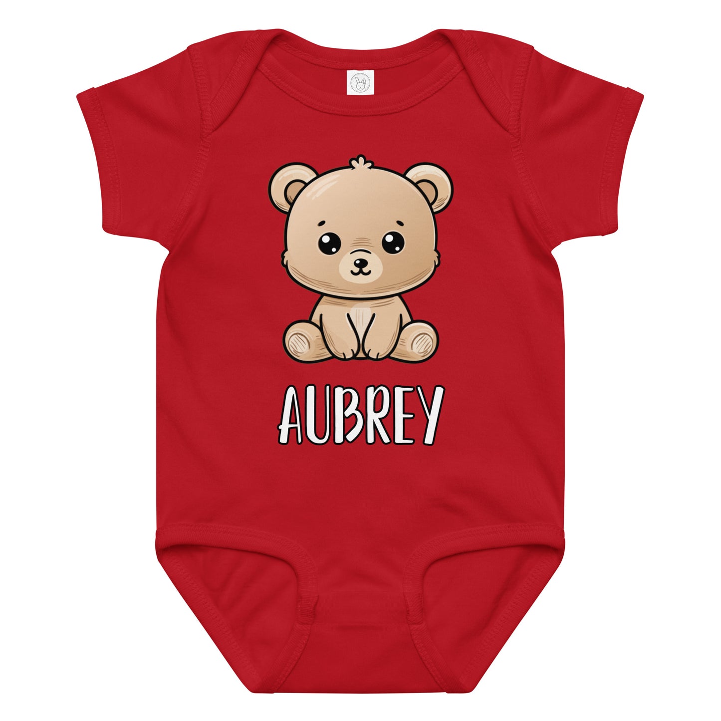 Personalized Baby Bear Infant bodysuit with childs name.