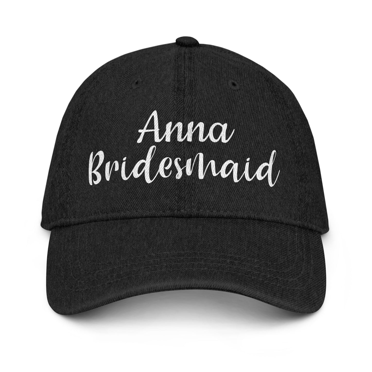 Personalized with name bridesmaid ballcap.