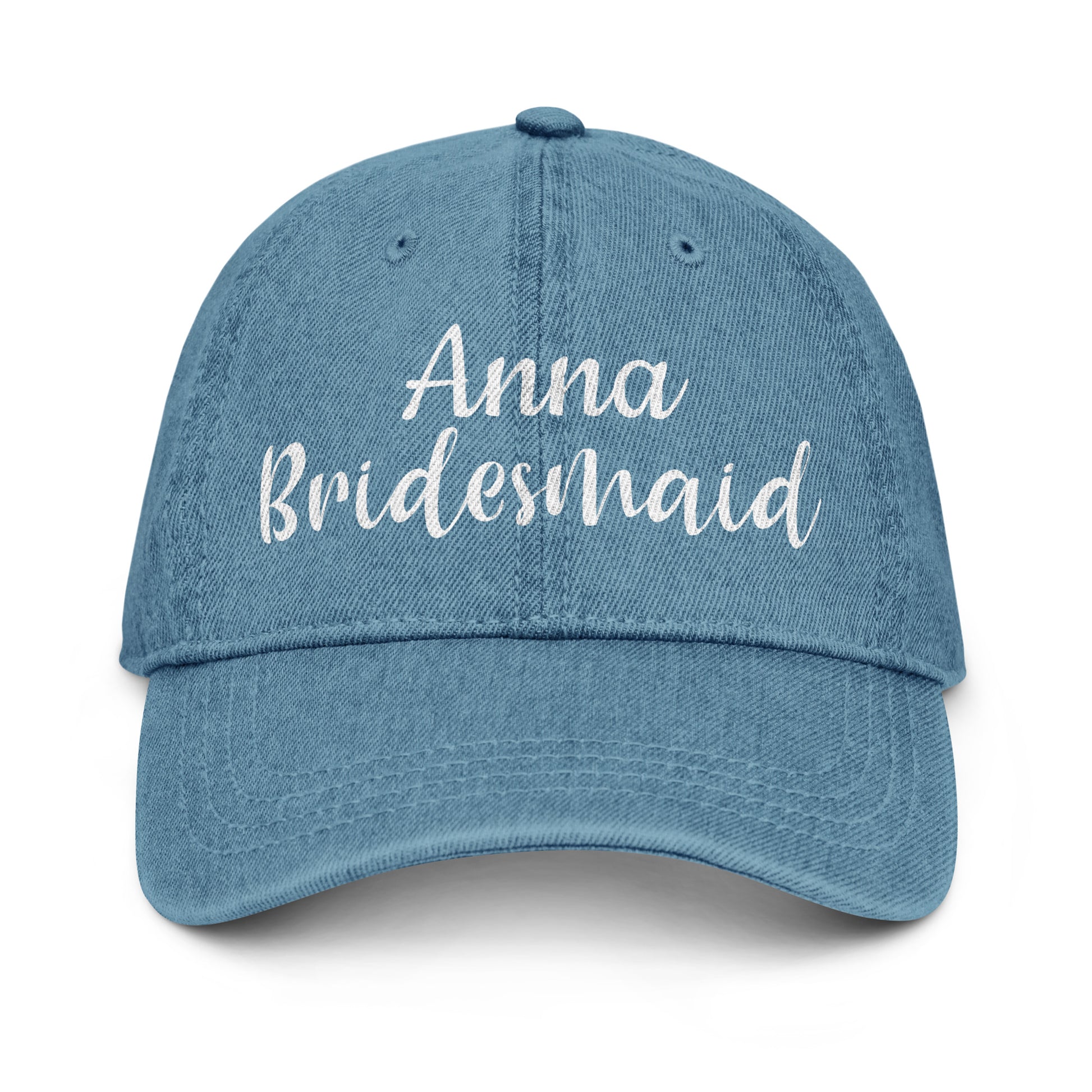 Personalized with name bridesmaid ballcap.