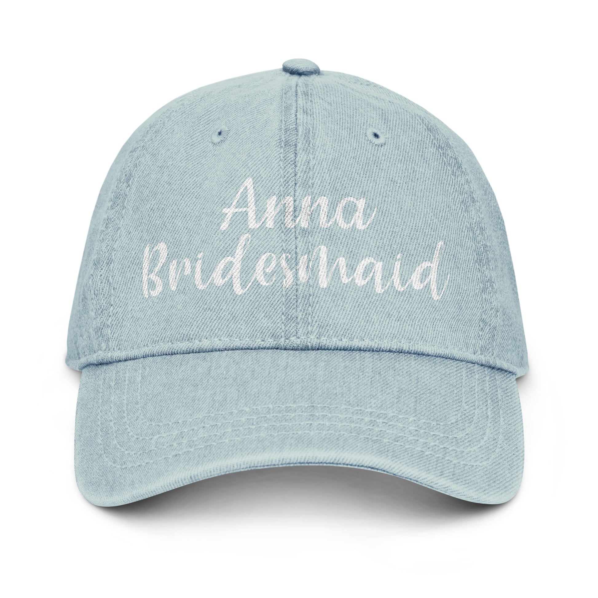 Personalized with name bridesmaid ballcap.