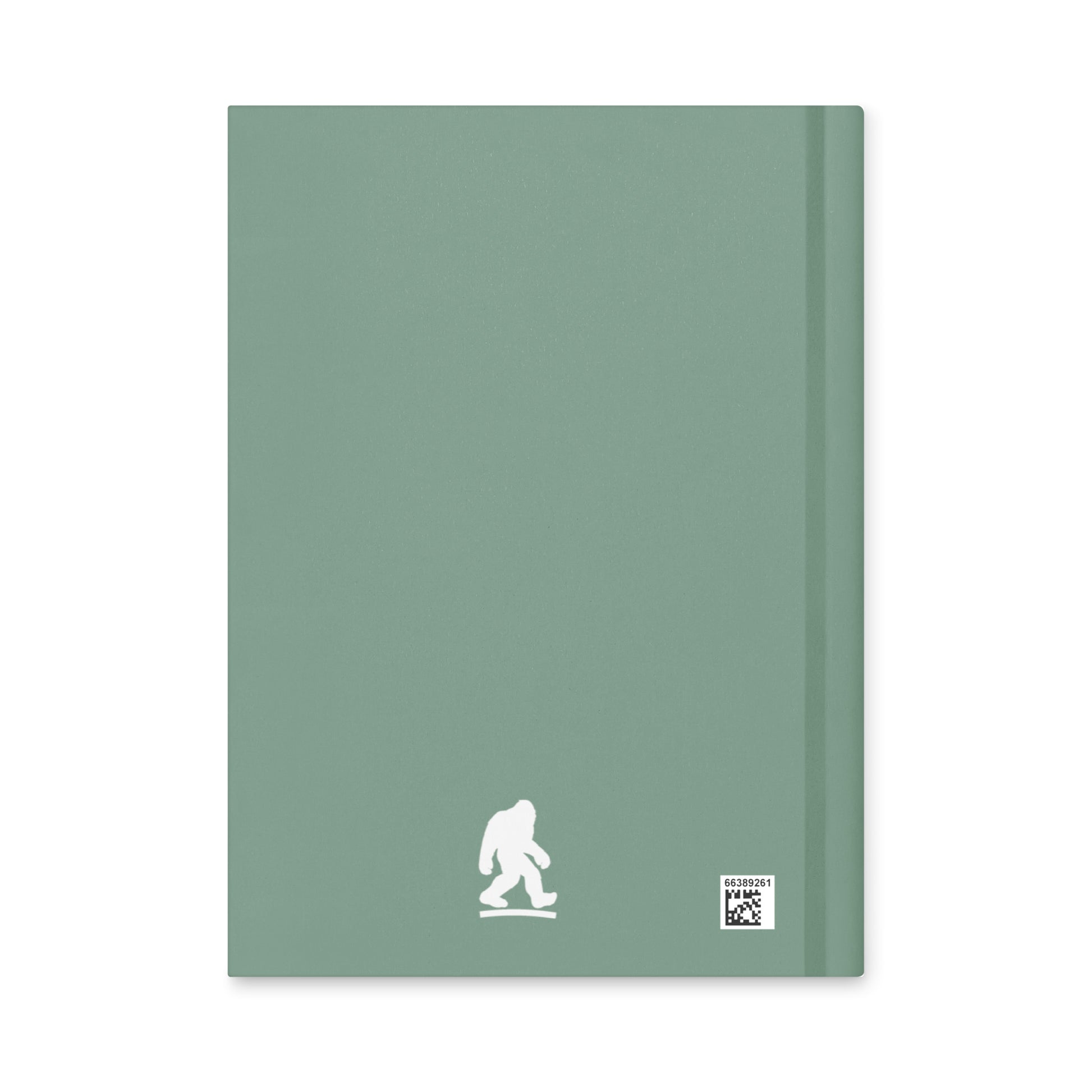 Personalized Adventure Travel Hardcover Journal with mountain scene with loch ness, alien spaceship & bigfoot with your name on the bottom. 