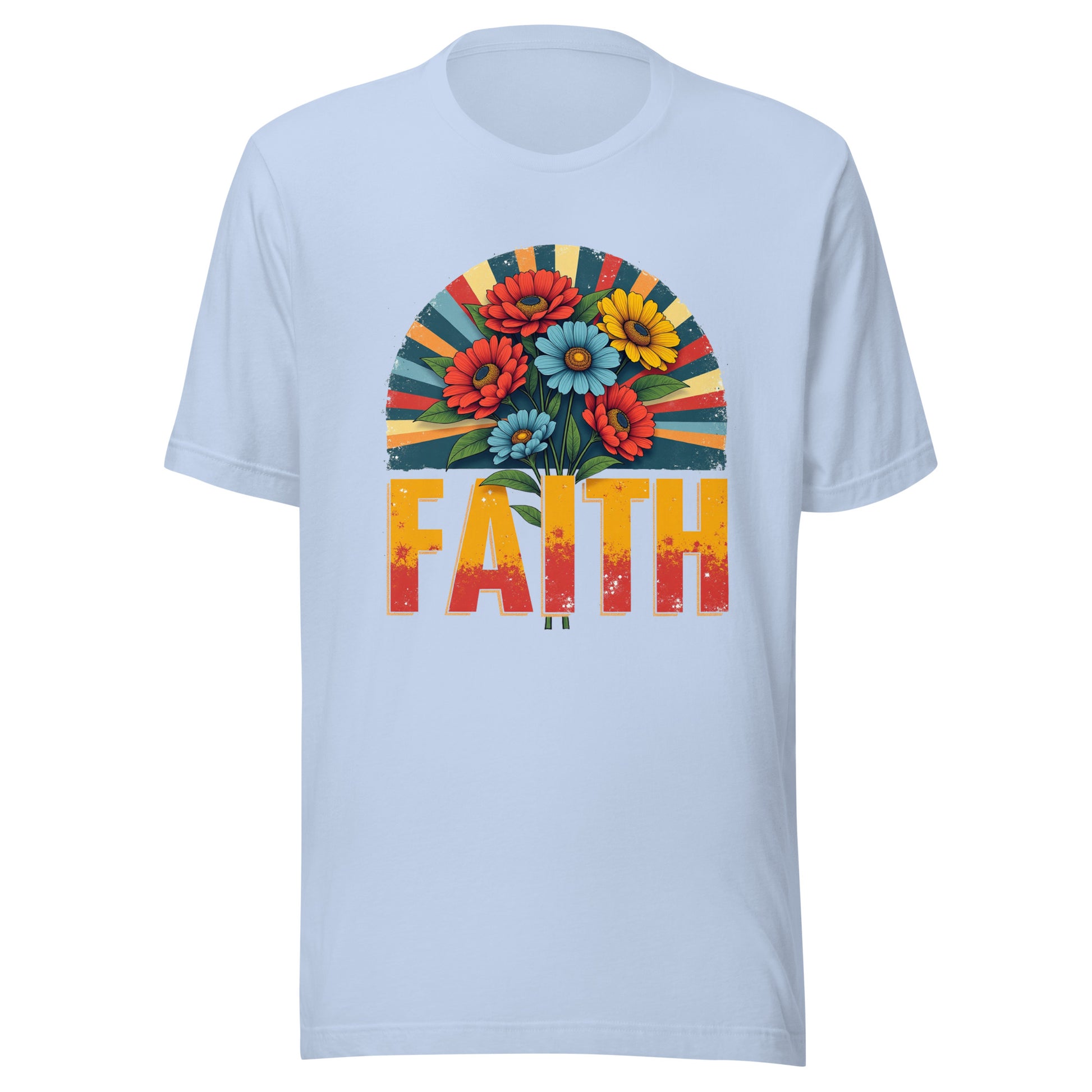 Floral Grunge FAITH Unisex t-shirt