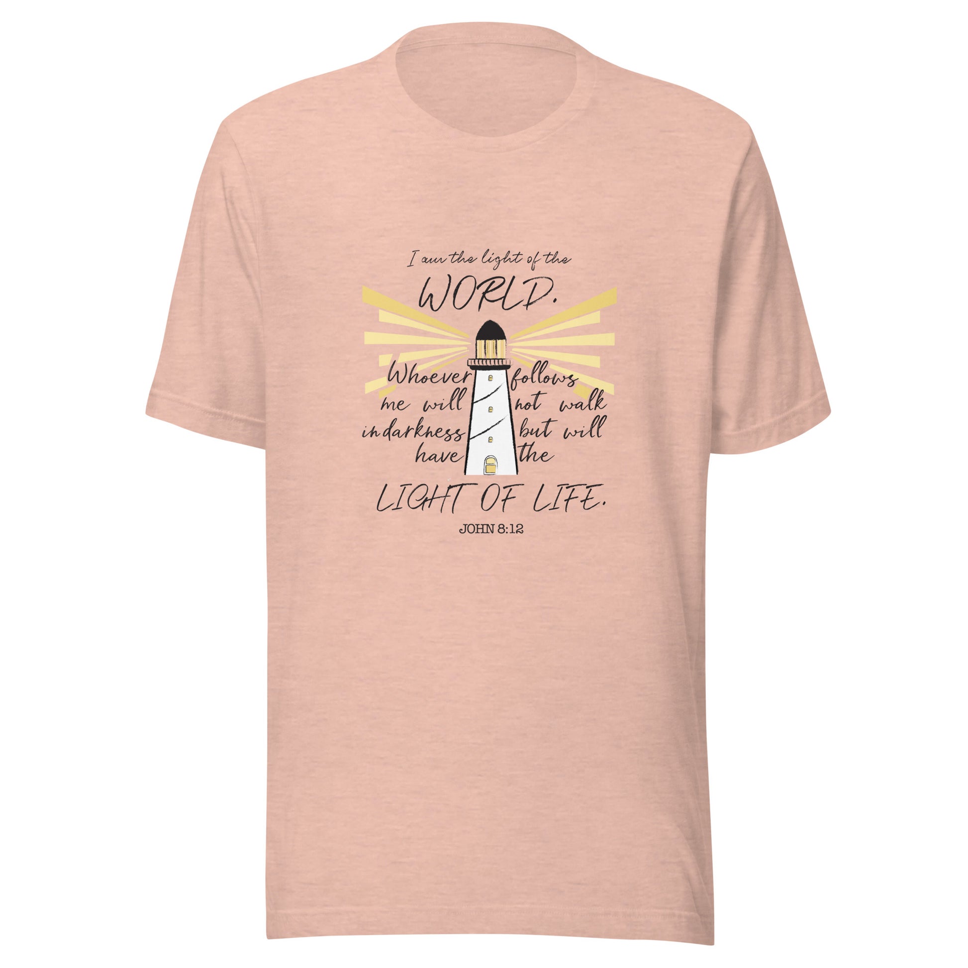 I Am the Light of the World John 8:12 Unisex t-shirt.