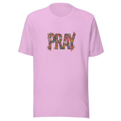 Pray Floral Unisex t-shirt