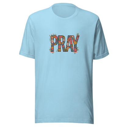 Pray Floral Unisex t-shirt