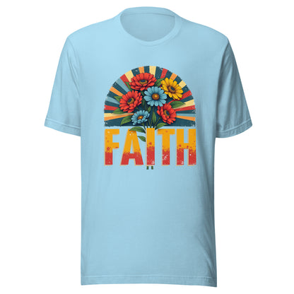 Floral Grunge FAITH Unisex t-shirt