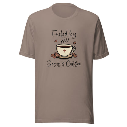 Fueled By Jesus & Coffee Unisex t-shirt