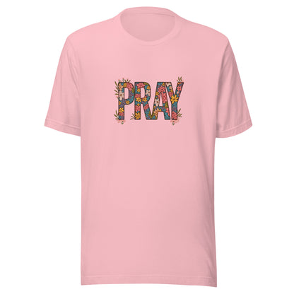 Pray Floral Unisex t-shirt