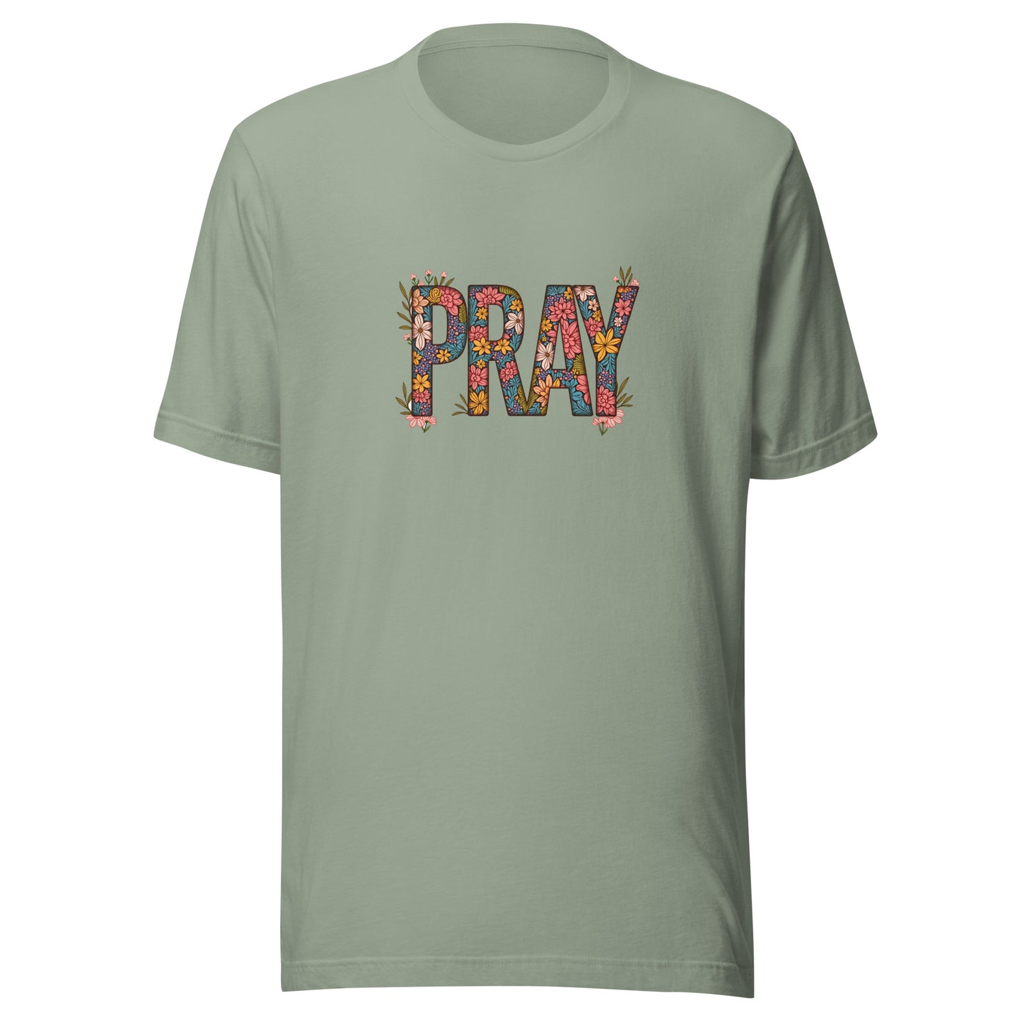 Pray Floral Unisex t-shirt