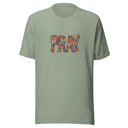 Pray Floral Unisex t-shirt