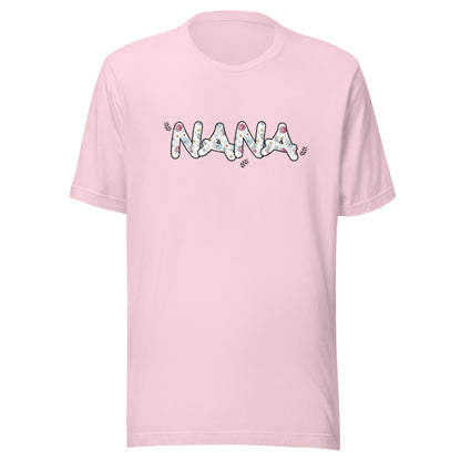 pink Short sleeve unisex t-shirt that says Nana.