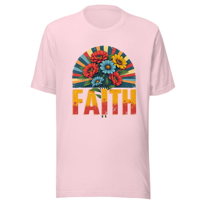 Floral Grunge FAITH Unisex t-shirt