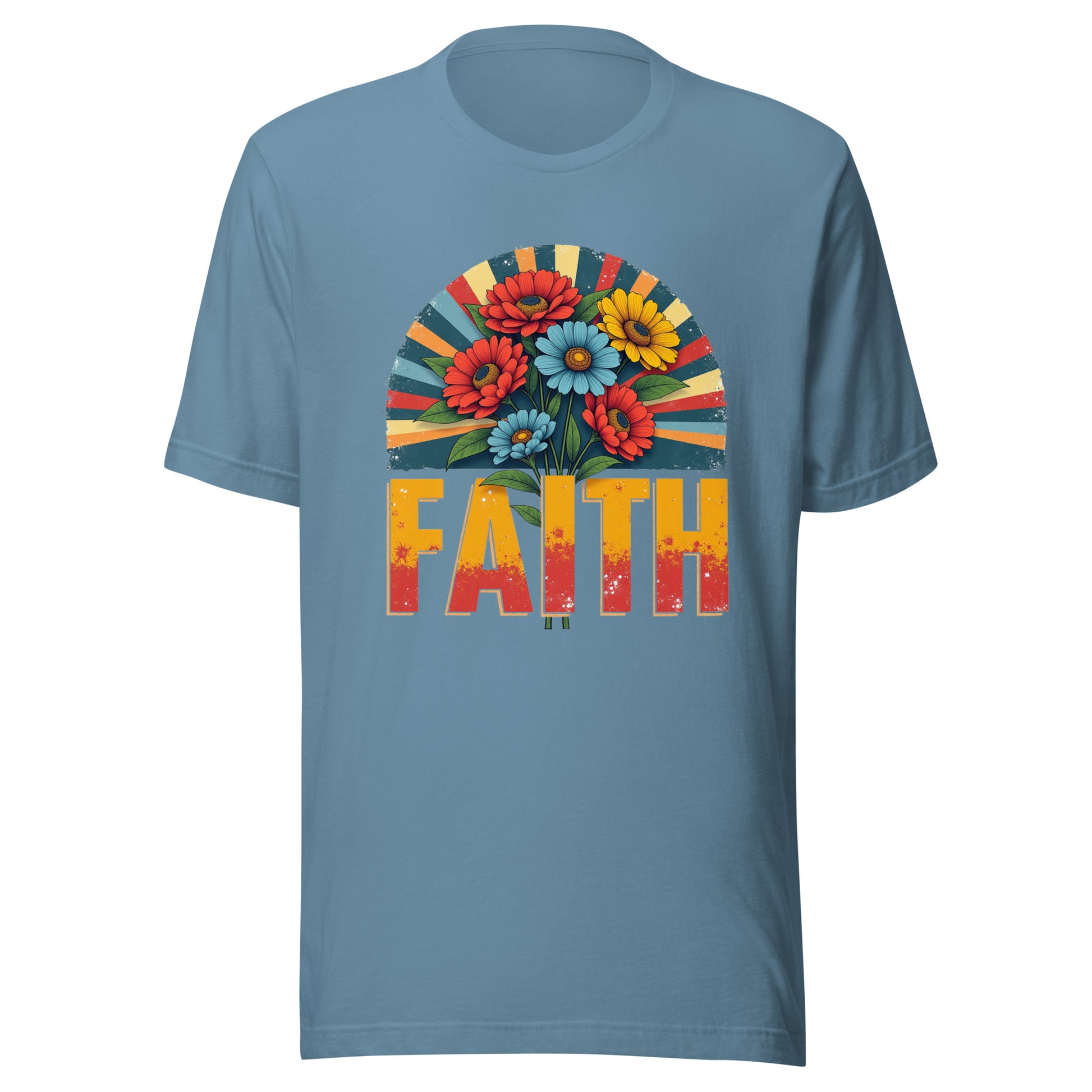 Floral Grunge FAITH Unisex t-shirt