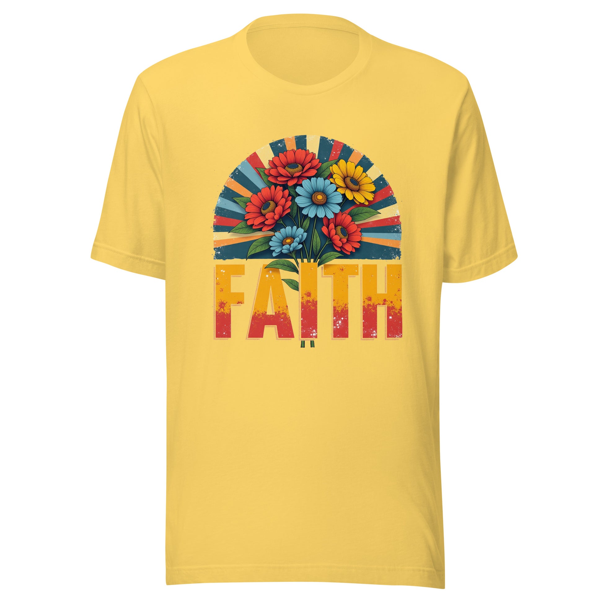 Floral Grunge FAITH Unisex t-shirt